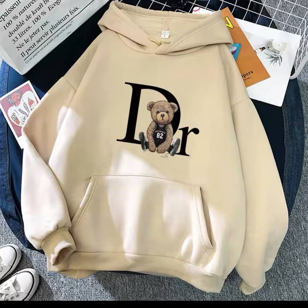 Beige Teddy Bear Dog Hoodie